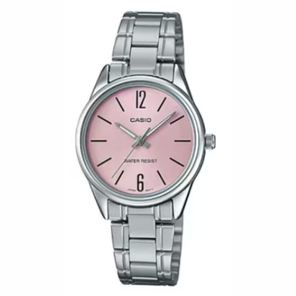 Casio General LTP-V005D-4B Silver Stainless Steel Band Women Watch
